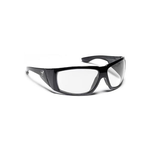 Jordan Sharp View Clear Sunglasses- Glossy Black - Medium & Extra Large