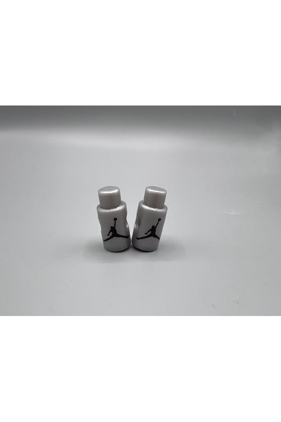 Silver Grey Black Jumpman Shoe VI V Lace Lock Replacement - Laces Shoelace Locks Rope Buckle Metal Spring Buckles Lanyard