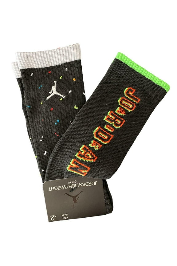 Slime Vortex 2-Pack Crew Socks Size 5Y-7Y