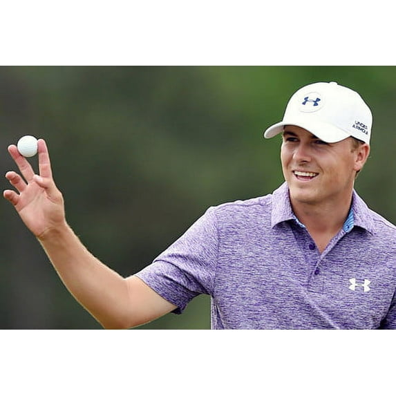 Jordan Spieth golf star holding ball 24x36 Poster