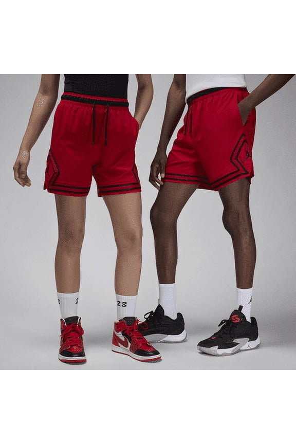 Jordan Sport Men's Dri-FIT Woven Diamond Shorts Color: Gym Red/Black/Black Size: 2XL