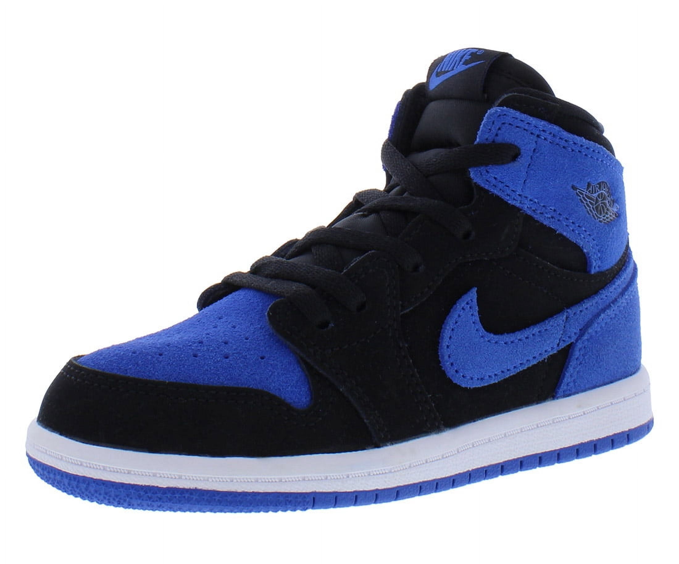 Jordan Blue and Black Athletic Shoes Jordan Air Jordan 1 Retro High OG  main image 4