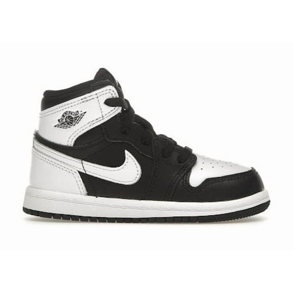 Jordan Toddler's 1 Retro High OG Black White Shoes, from StockX