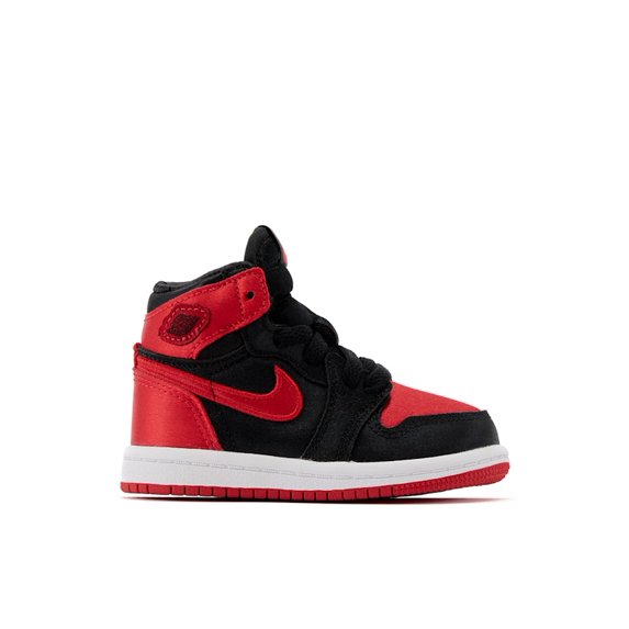 Jordan Toddler's 1 Retro High OG Satin Bred Shoes, from StockX