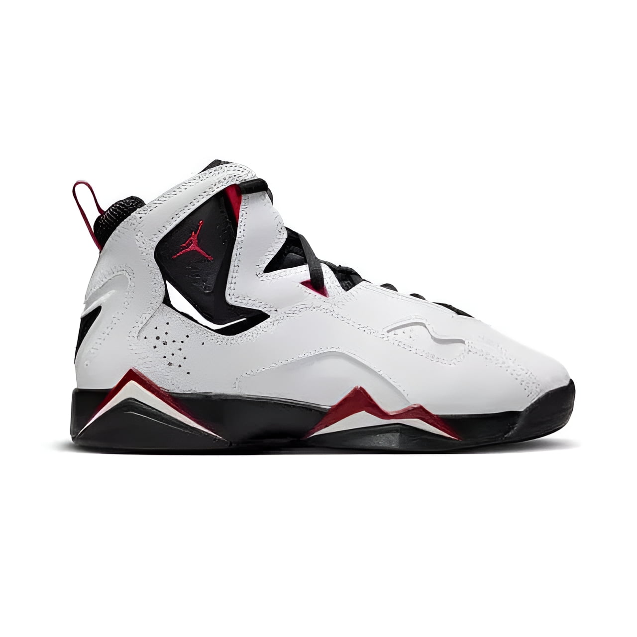 Jordan; Toddler's Athletic Shoes with True Flight Style, White/Black-Varsity Red, Size 8
