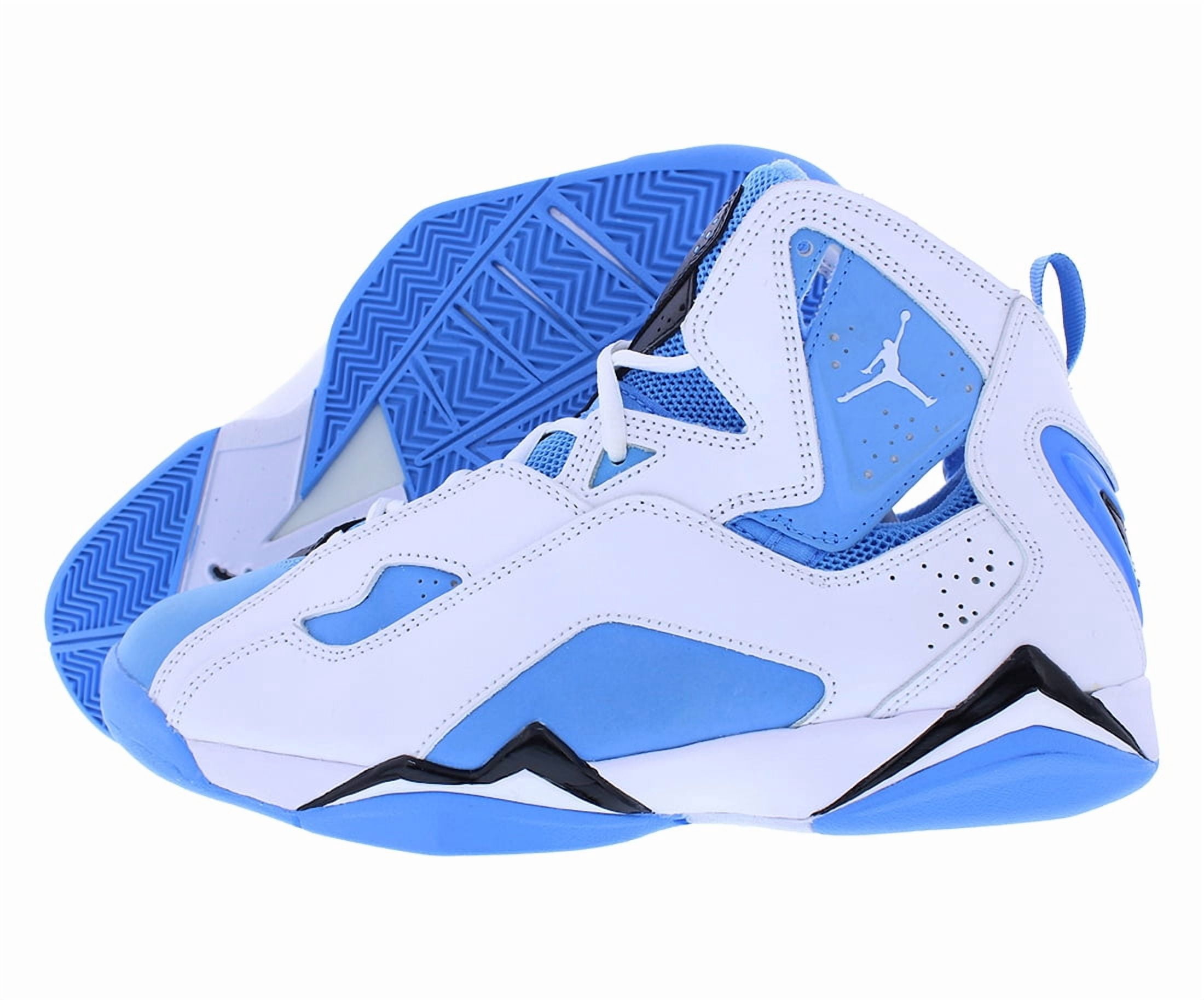 Jordan True Flight, Basketball Shoes Flat, White & University Blue