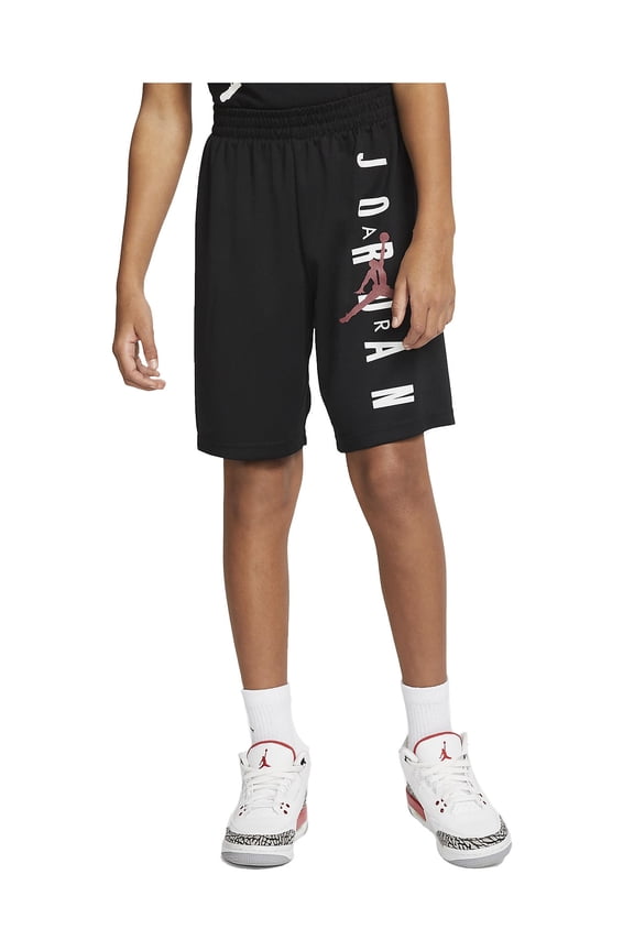 Jordan Vert Mesh Athletic Shorts Boys Active Shorts Size XL, Color: Black/White