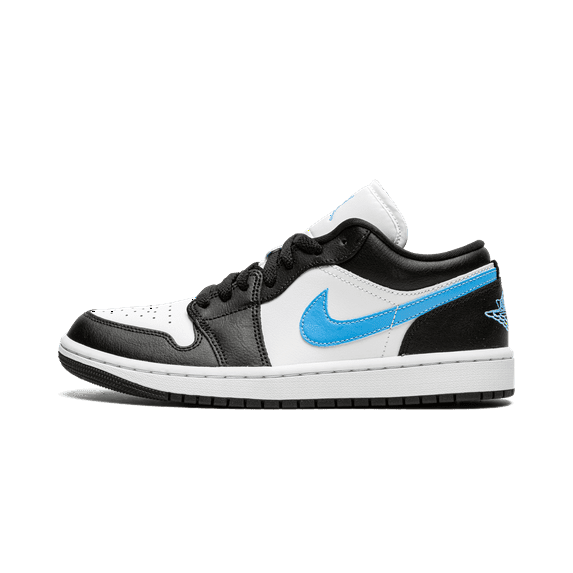 Jordan WOMENS AIR JORDAN 1 LOW WMNS "Black / University Blue" DC0774 041 from Stadium Goods