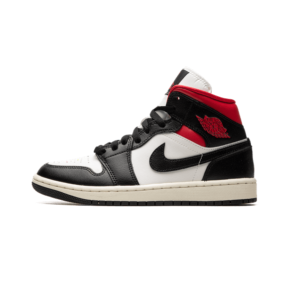 Jordan WOMENS AIR JORDAN 1 MID WMNS "Black / Gym Red / Sail" BQ6472 061 from Stadium Goods
