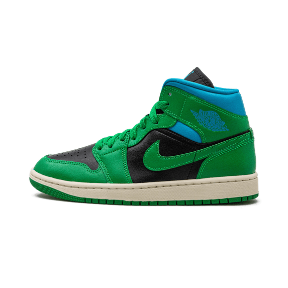 Jordan WOMENS AIR JORDAN 1 MID WMNS "Lucky Green Aquatone" BQ6472 033 from Stadium Goods
