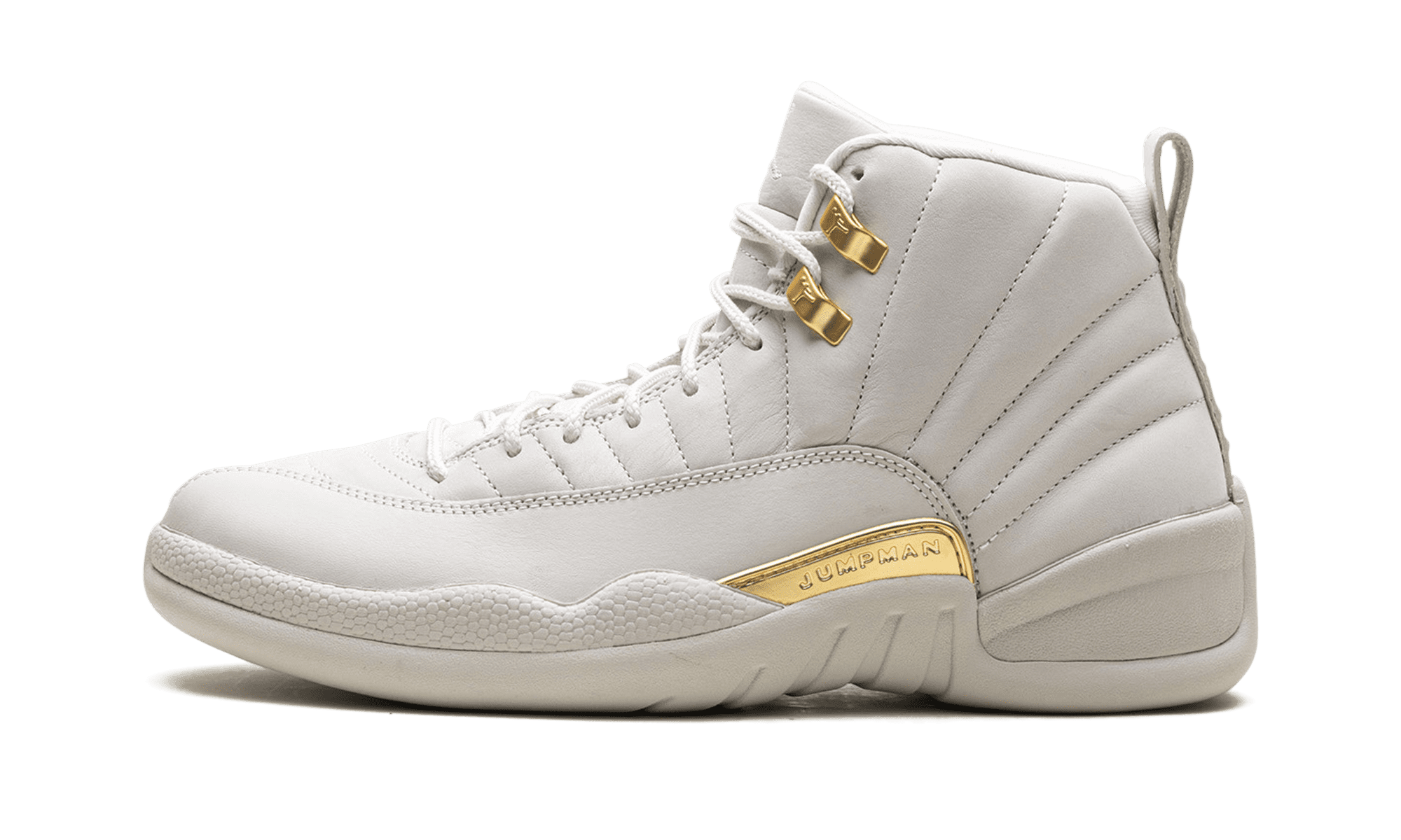 jordan retro 12 gold and white