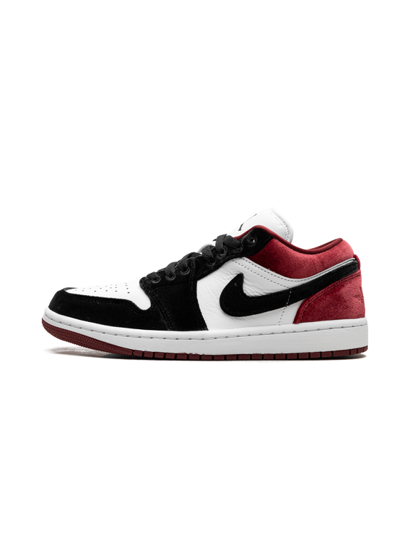 WOMENS Jordan 1 Low SE Womens "Velvet Black Toe" FZ3242 001 FZ3242 001 from Stadium Goods