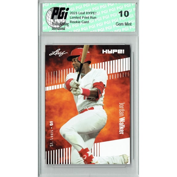 Jordan Walker 2023 Leaf HYPE! #128 Only 5000 Made! Cardinals Rookie Card PGI 10