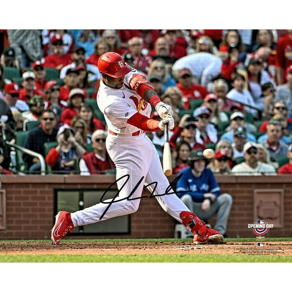 Jordan Walker St. Louis Cardinals Autographed 16" x 20" Opening Day Photograph - Fanatics Authentic Certified