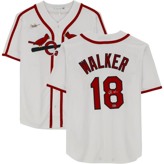 Jordan Walker St. Louis Cardinals Autographed White Cooperstown Replica Jersey - Fanatics Authentic Certified