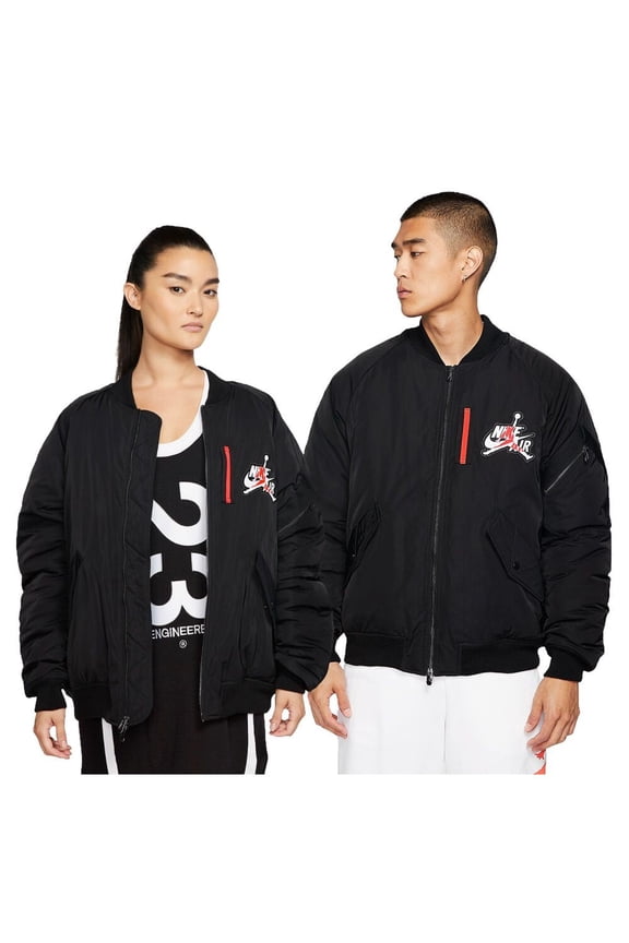 Wings MA-1 Men's Full Zip Bomber Jacket Black AV2598-010