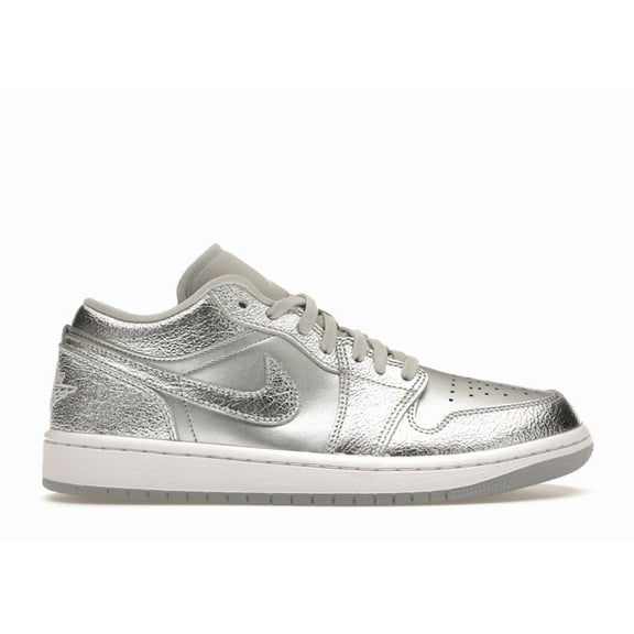 Jordan Women's 1 Low SE Metallic Silver Basketball Shoes, from StockX