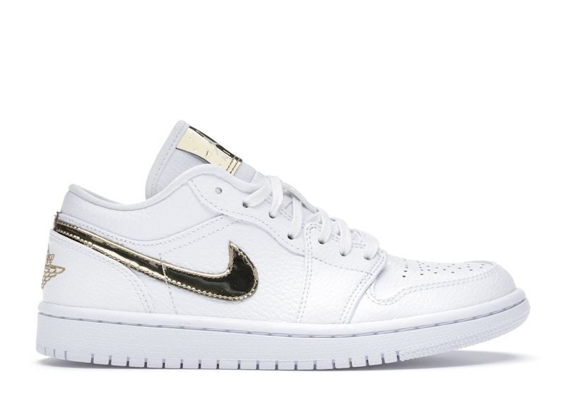 Jordan Women's 1 Low White Metallic Gold, from StockX