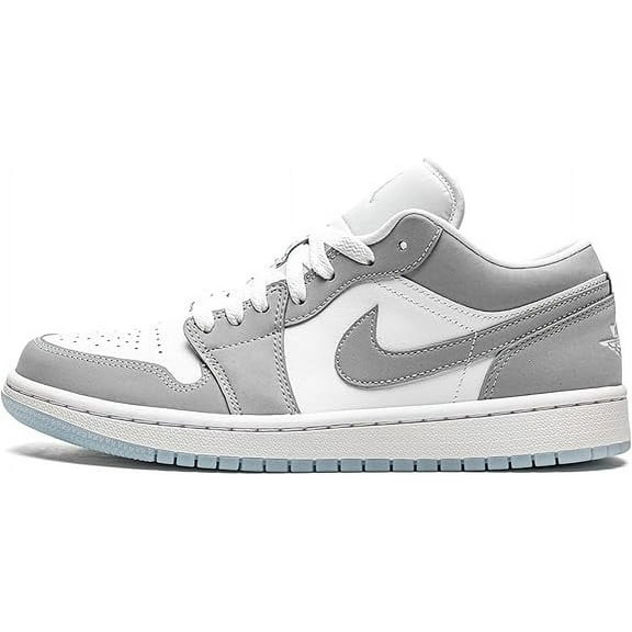 Women's Jordan 1 Low White/Wolf Grey-Aluminum (DC0774 105) - 6