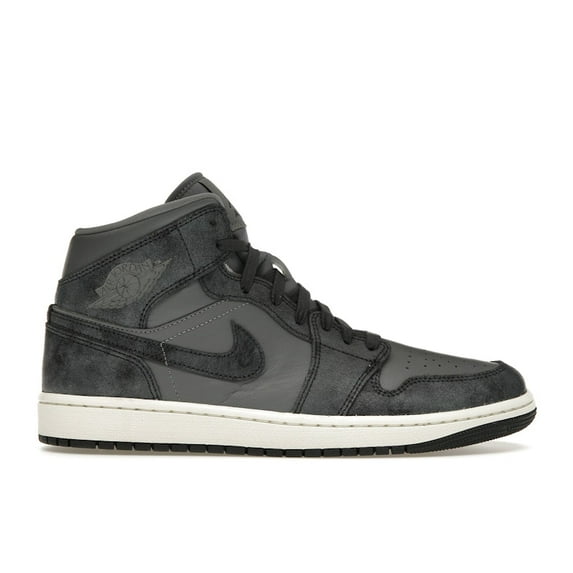 Jordan Women's 1 Mid Distressed Smoke Grey Shoes, from StockX