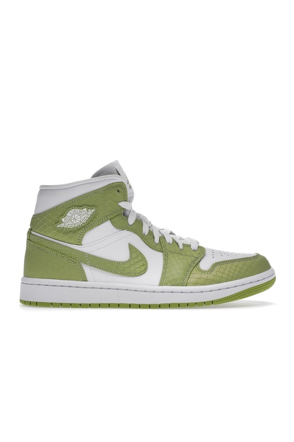 Women's 1 Mid Green Python Shoes, from StockX