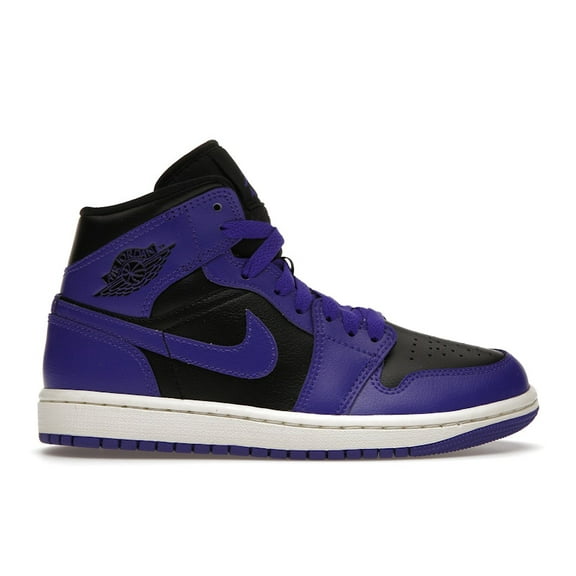 Jordan Women's 1 Mid Purple Black Shoes, from StockX