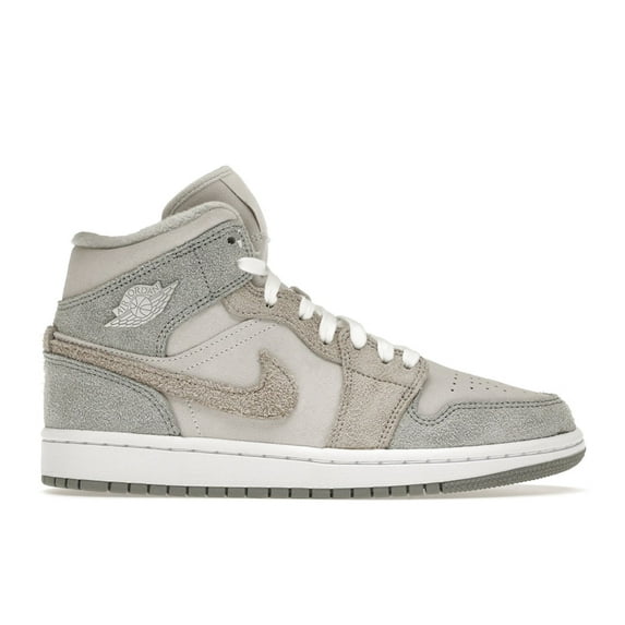 Jordan Women's 1 Mid SE Particle Grey Shoes, from StockX