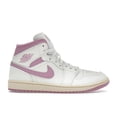thumbnail image 1 of Jordan Women's 1 Mid Sail Pink Coconut Milk Basketball Shoes, from StockX, 1 of 5