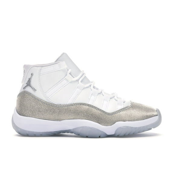 Jordan Women's 11 Retro White Metallic Silver Shoes, from StockX