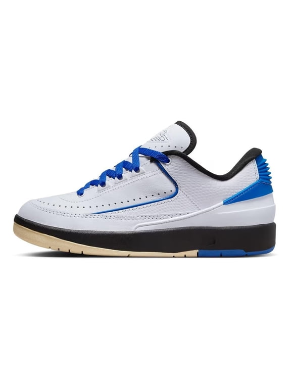 Women's 2 Retro Low Shoes White/Varsity Royal-Black, US Footwear Size System, Adult, Women, Numeric, Medium, 7