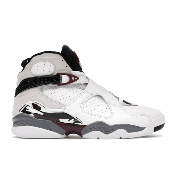 Jordan Women's 8 Retro White Burgundy Shoes, from StockX