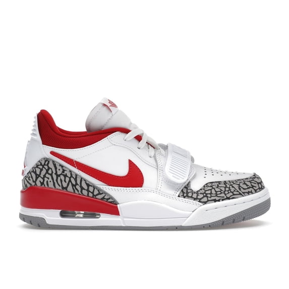 Jordan Women's Legacy 312 Low White Cement Gym Red Shoes, from StockX