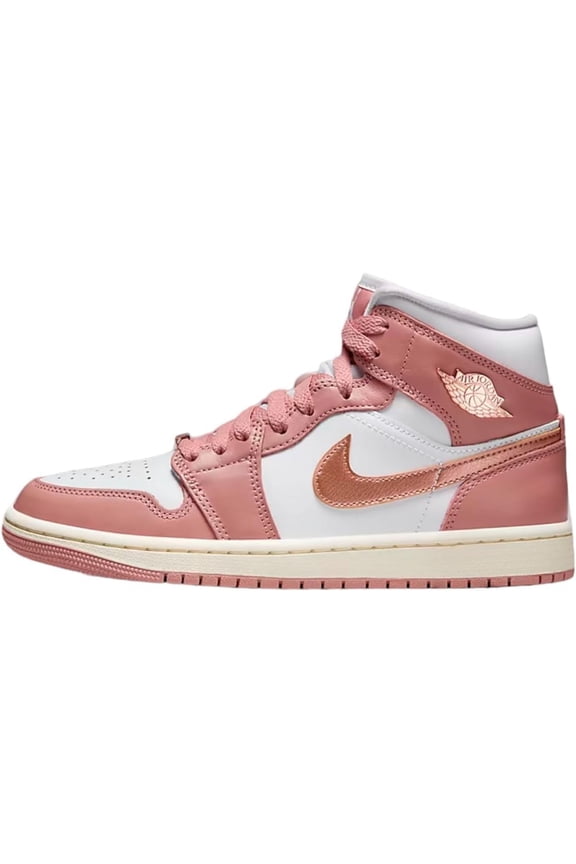 Women's Air Jordan 1 MID SE Red Stardust/Metallic Copper (FB9892 670) - 11.5