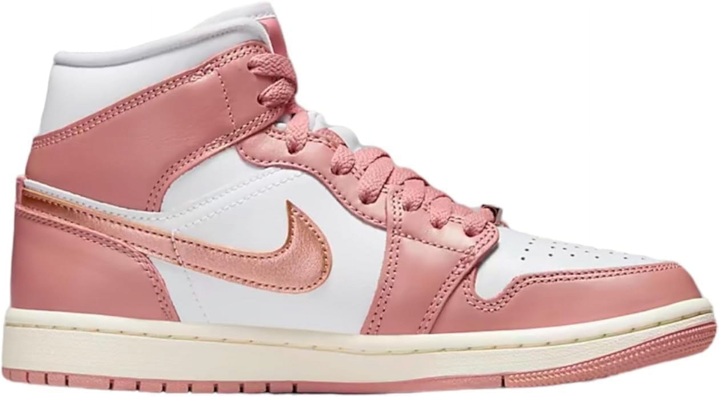 Women's Air Jordan 1 MID SE Red Stardust/Metallic Copper (FB9892 670) - 12