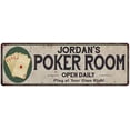 thumbnail image 1 of Jordan's Poker Room 8x24 Metal Sign Game Decor 108240048267, 1 of 1