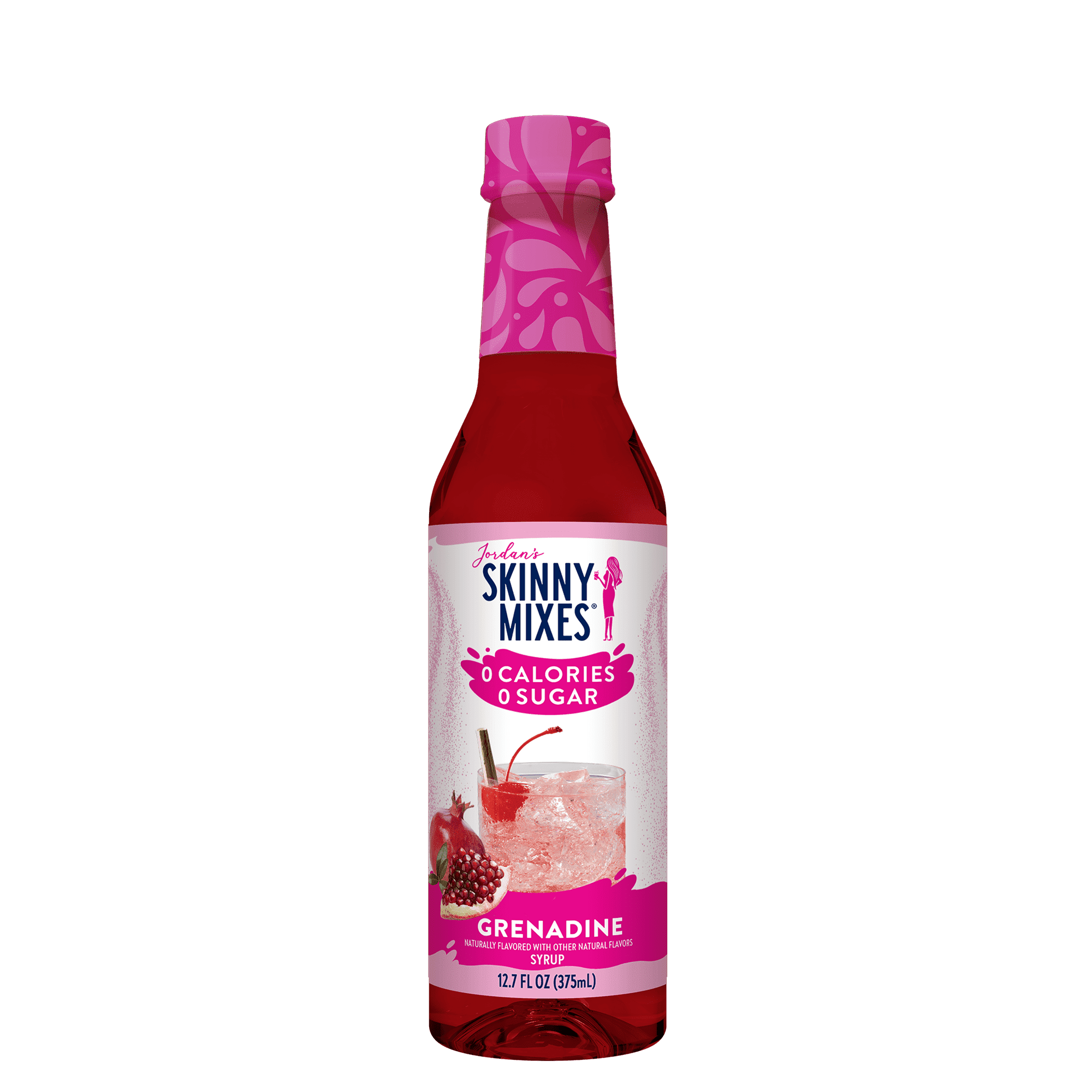 Jordan's Skinny Mixes Sugar Free Grenadine Syrup, 375 mL