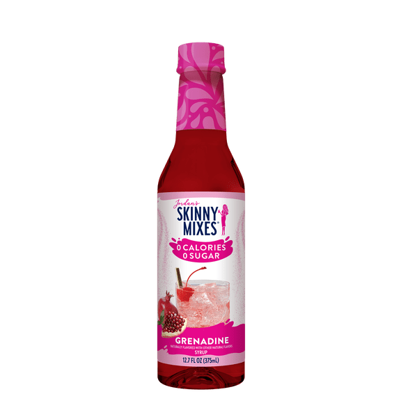 Jordan's Skinny Mixes, Gluten and Dairy Free, Sugar Free Grenadine Syrup, Plastic Bottle - 375ml