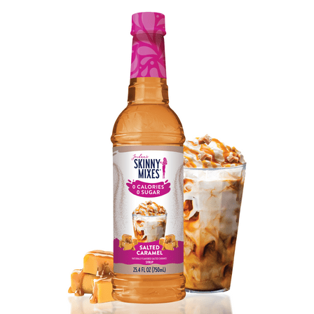 Jordan's Skinny Mixes Sugar Free Salted Caramel Syrup, 25.4 Fl Oz