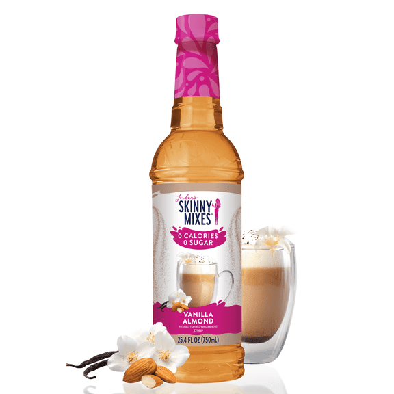 Jordan's Skinny Mixes Sugar Free Vanilla Almond Syrup, 25.4 Fl Oz