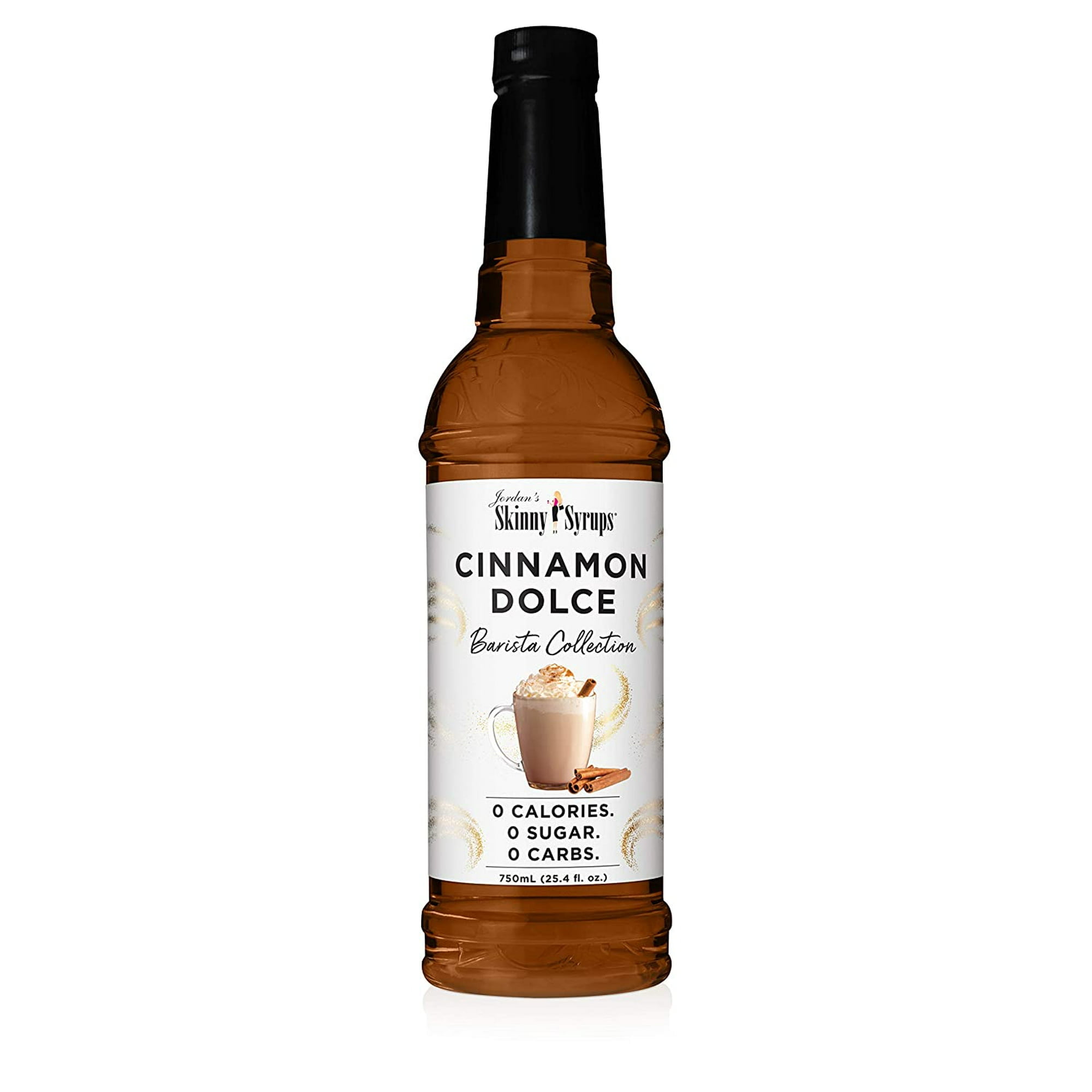 Jordan?s Skinny Syrups Cinnamon Dolce, Sugar Free Flavoring Syrup, 25.4 Ounce Bottle