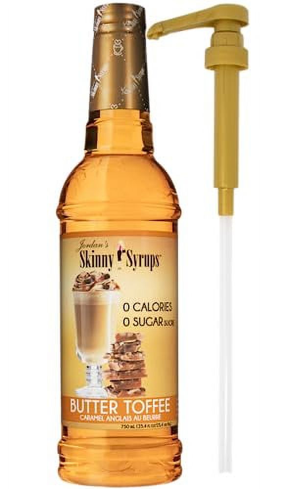 Jordan's Skinny Syrups Sugar Free Butter Toffee Coffee Syrup 750 mL