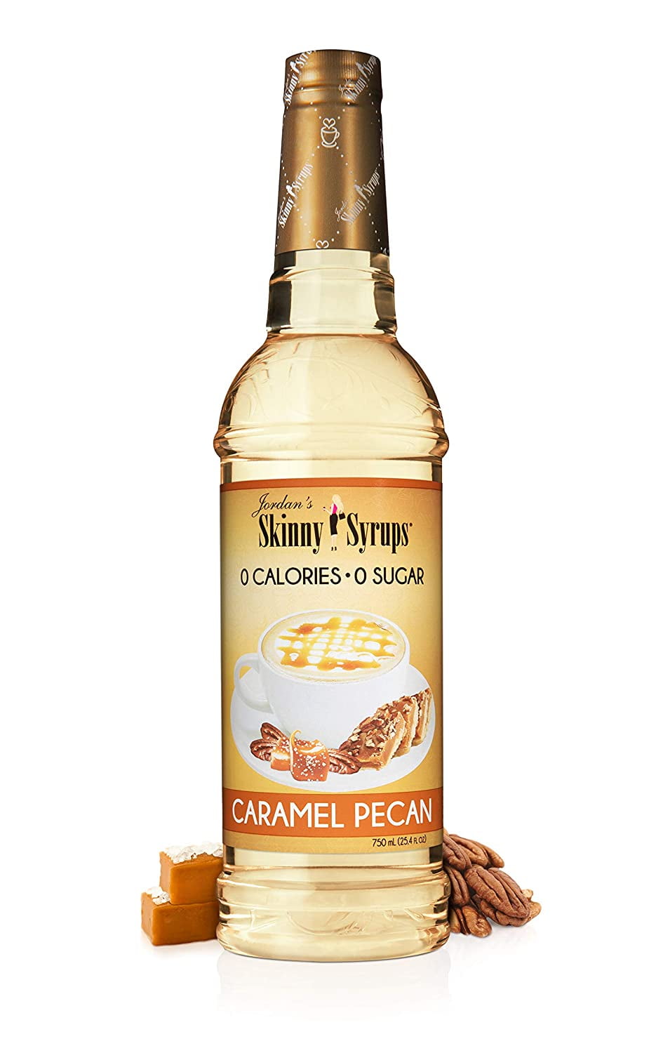 Jordan’s Skinny Syrups Sugar Free Caramel Pecan Syrup Healthy