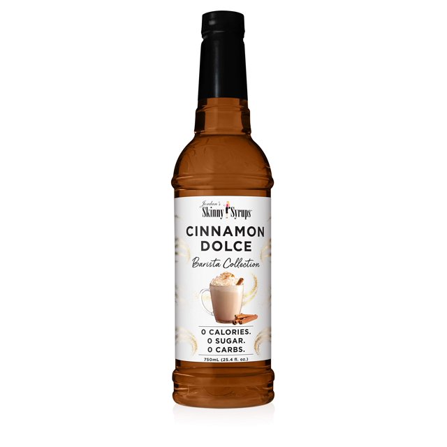 Jordan's Skinny Syrups Sugar Free Coffee Syrup, Cinnamon Dolce Flavor