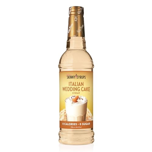 Jordan's Skinny Syrups Sugar Free Coffee Syrup, Italian Wedding Cake Syrup Flavor, Zero Calorie