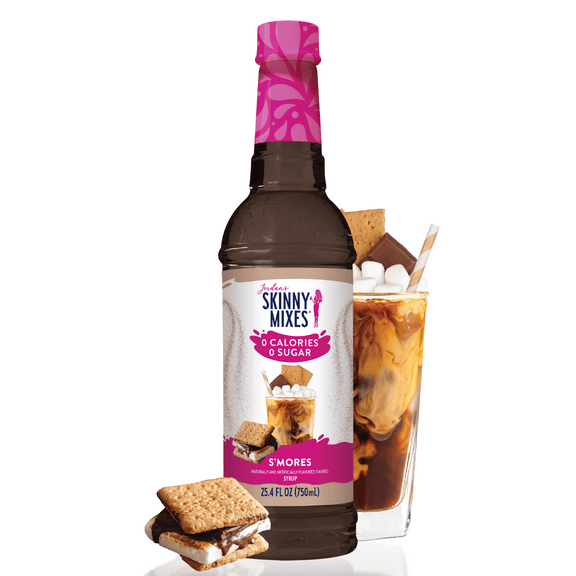 Jordan's Skinny Mixes Sugar Free S'mores Syrup, 25.4 Fl Oz