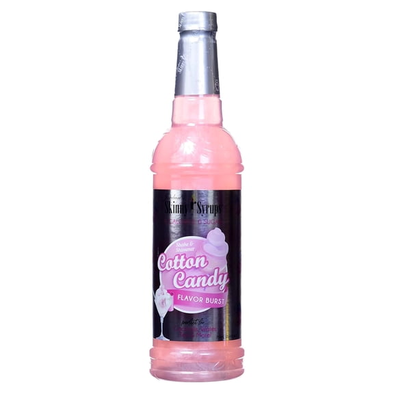 Jordan's Skinny Syrups Sugar Free Flavor Infusion Syrup - Cotton Candy - 0 Calories 0 Sugar 0 Carbs - Gluten Free, Keto Friendly, Made in the USA