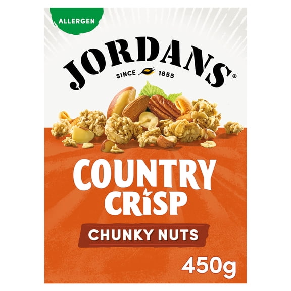 Jordans Country Crisp Chunky Nut Cereal 450g, Imported from Britain
