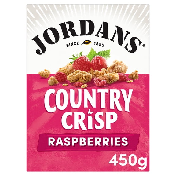 Jordans Country Crisp Raspberry Cereal 450g, Imported from Britain