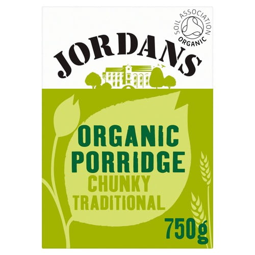 Jordans Organic Jumbo Porridge Oats Breakfast Cereal 750g, British Import (Pack of 3)