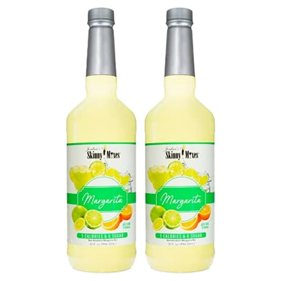 Jordans Skinny Mixes Margarita, Sugar Free Cocktail Flavoring Mix, 32 Fl Ounce Bottle (Pack Of 2)